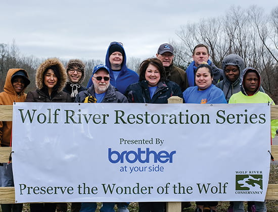 Group at Wolf River Preserve