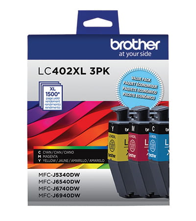 LC402XL3PK  By Brother