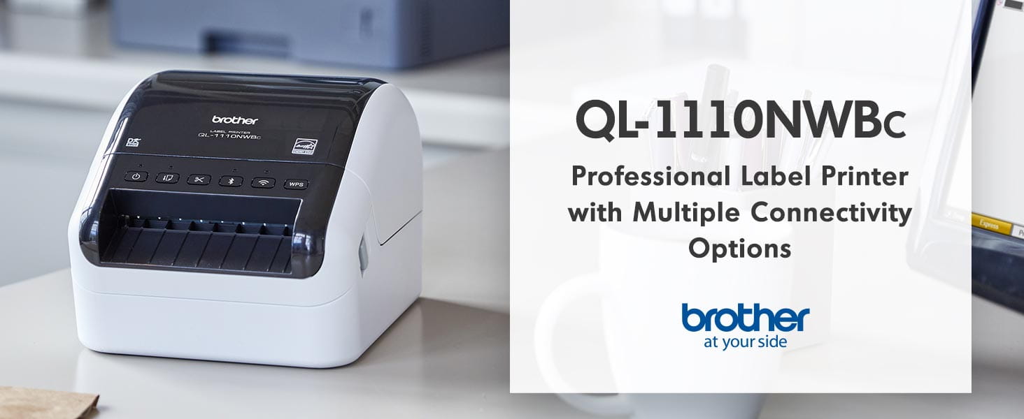 Brother QL-1110NWBc Professional Label Printer with Multiple Connectivity Options