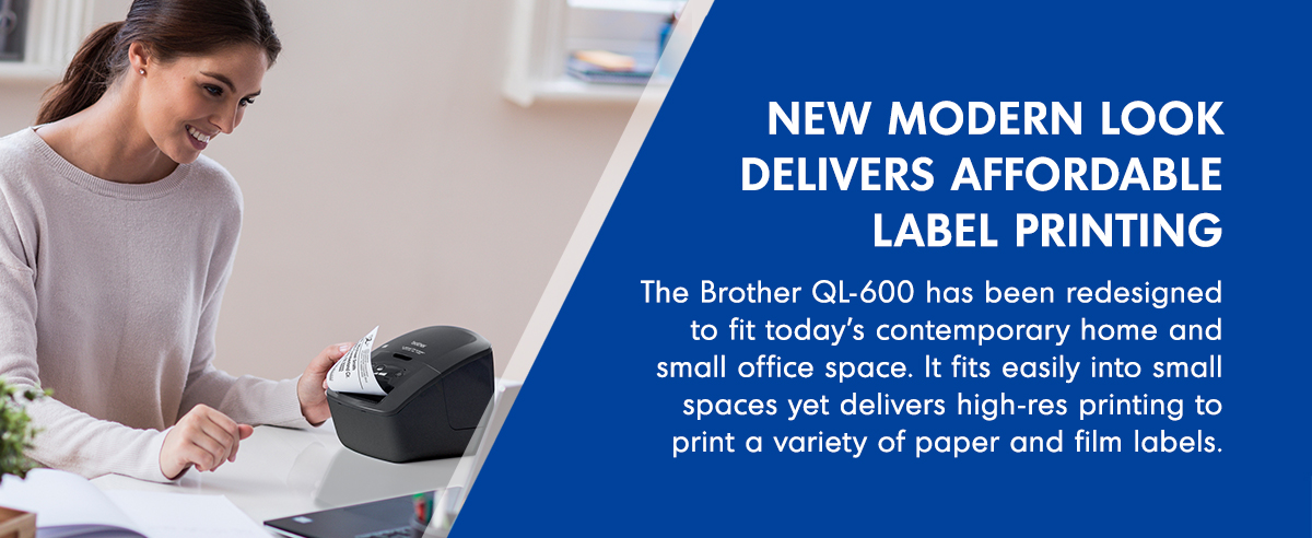 New BROTHER QL-600B Label Printer With 1 Starter Roll 4 Full Label Rolls 