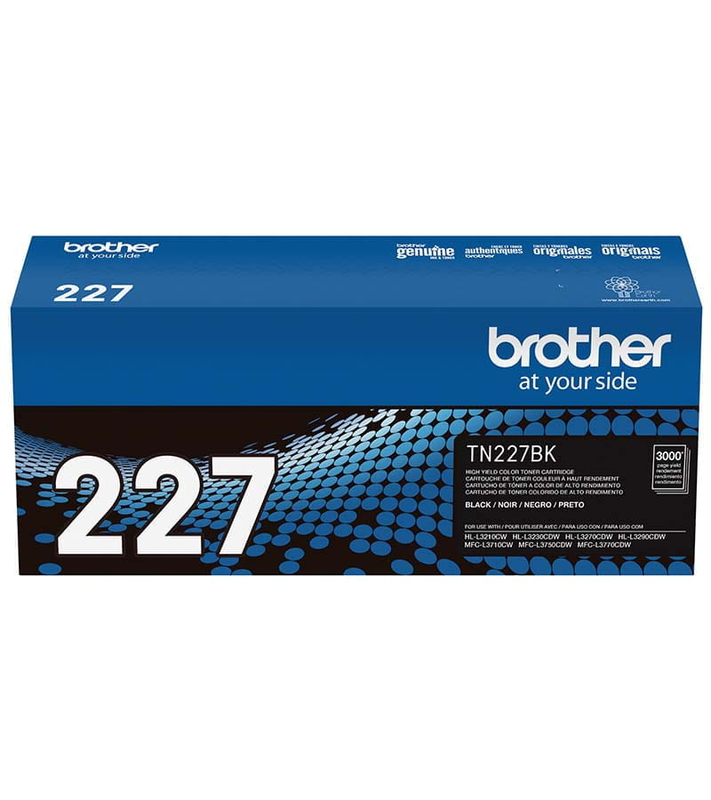 Brother TN227BK HighYield Black Toner Cartridge Brother