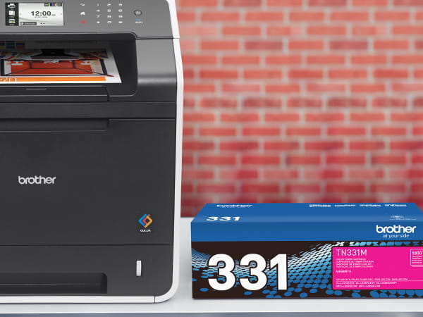 Brother TN331 toner with MFCL8600CDW laser all-in-one printer