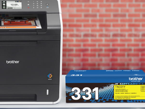 Brother TN331 toner with MFCL8600CDW laser all-in-one printer