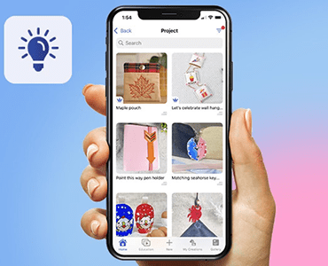 Image of Creative Inspiration Section on Artspira app