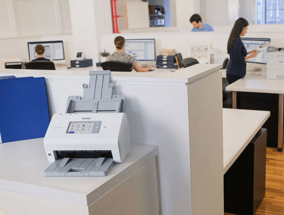 ADS-4900W on desk in office