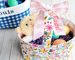 Brother sewing project to create an Easter basket using your sewing machine