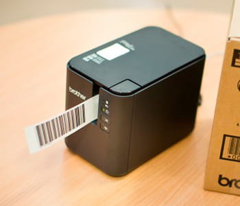 PT-P950NW Ptouch label maker printing barcode