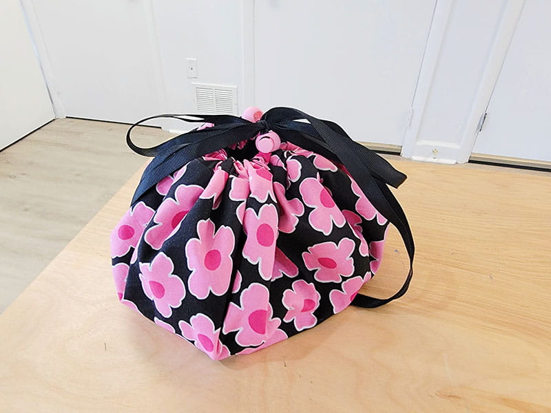 How to sew a drawstring travel pouch