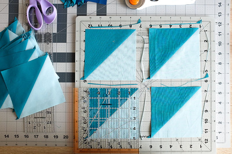 How to quilt half-square triangles - QuiltAlong | Brother
