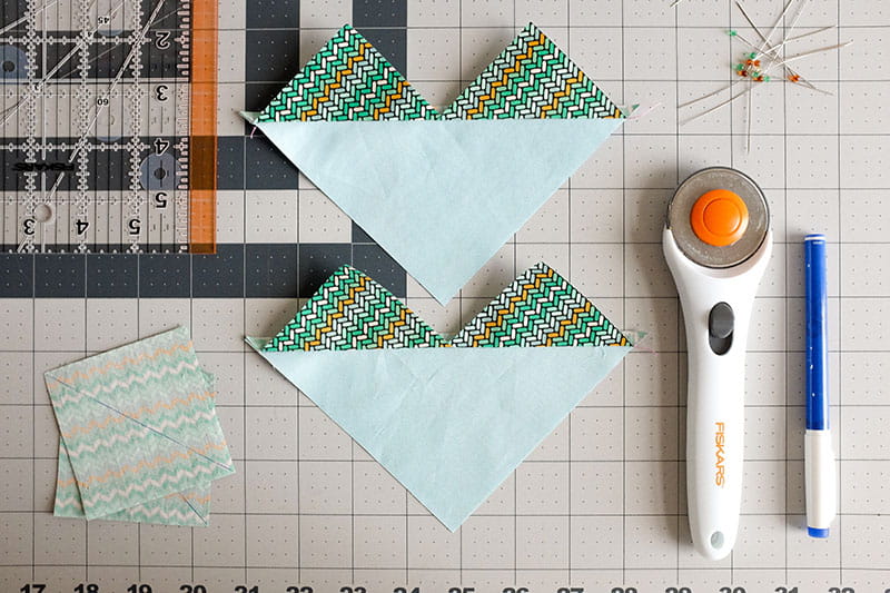 Two pieces of quilt for project