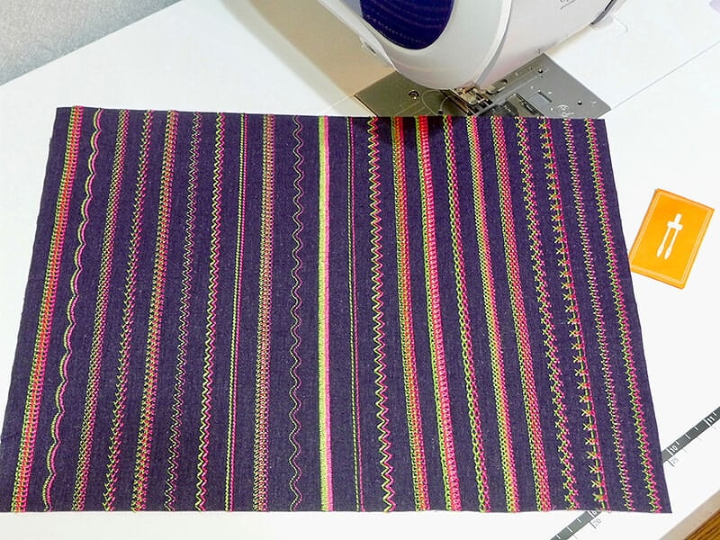 examples of sewing patterns using the brother twin needle