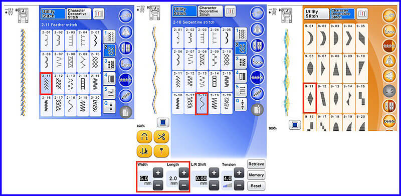 decorate stitches for twin needles