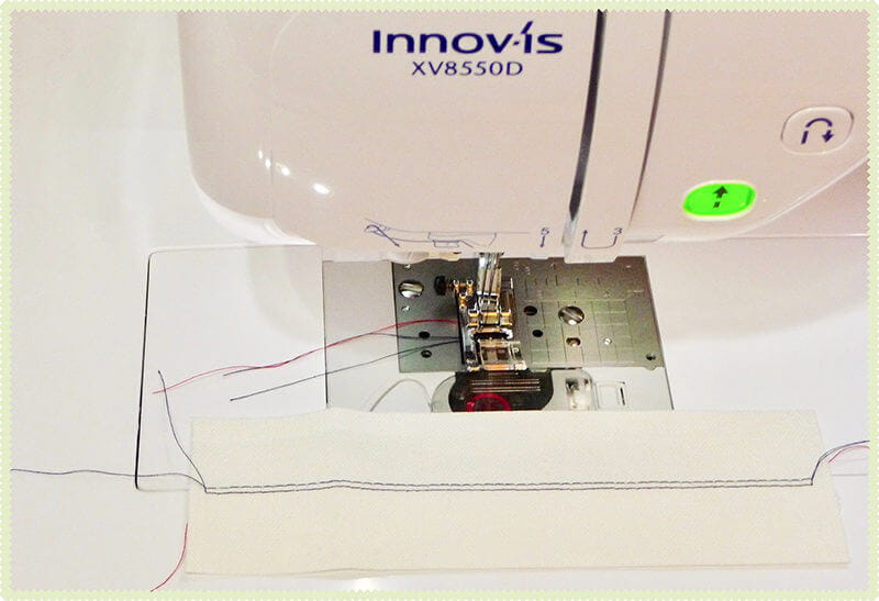 brother innov’is sewing machine using a twin sewing needle