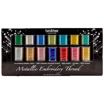 Brother MTPK14 Metallic Embroidery Thread Pack - Brother