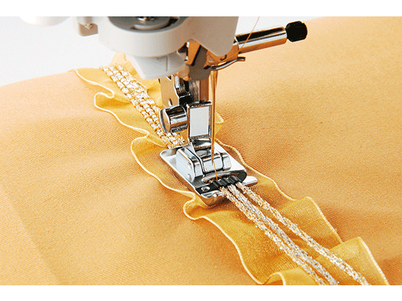 SEWING MACHINE 5 HOLE CORDING FOOT 7MM WORKS ON MOST BROTHER DOMESTIC MACHINES 
