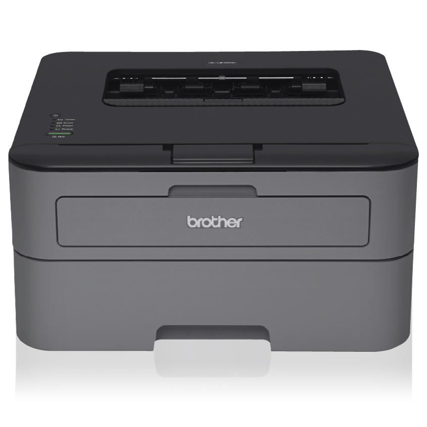 The Brother HL-L2320D is a reliable, affordable monochrome laser printer for personal or home office use. This desk-friendly, compact printer with an up to 250-sheet capacity tray connects with ease to your computer via the Hi-Speed USB 2.0 interface and prints crisp black and white documents at up to 30ppm‡. Automatic duplex printing helps save paper. 1-year limited warranty and free support for the life of your printer.