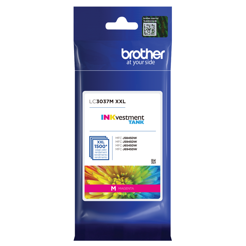 

Brother INKvestment Tank Super High-yield Ink, Magenta, Yields approx 1,500 pages