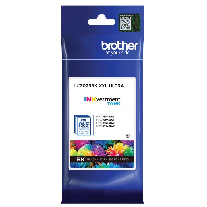 

Brother INKvestment Tank Ultra High-yield Ink, Black, Yields approx 6,000 pages