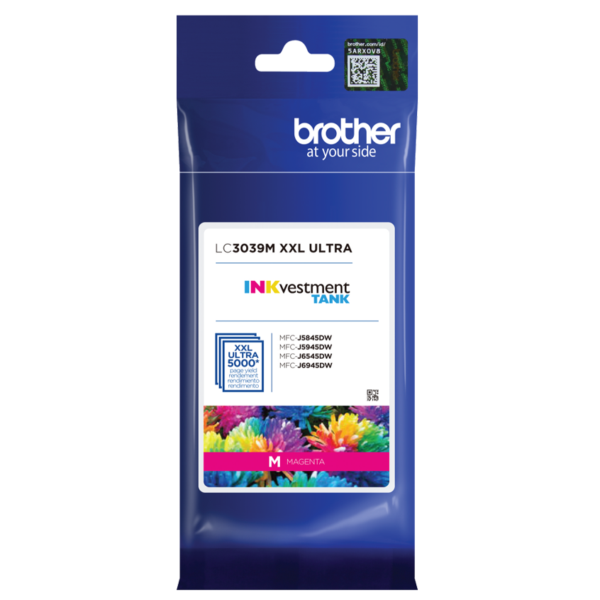 

Brother INKvestment Tank Ultra High-yield Ink, Magenta, Yields approx 5,000 pages
