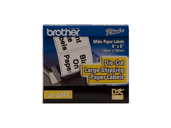 

Brother 4 in x 6 in (101 mm x 152 mm) Large Shipping White Paper Labels (200 Labels)