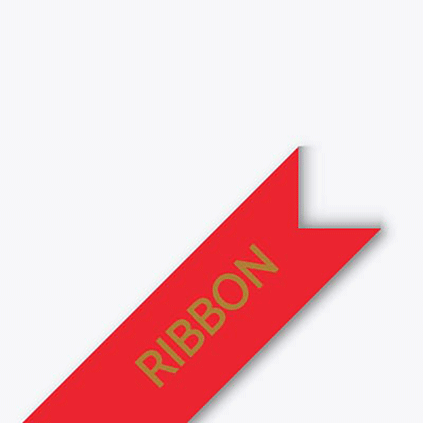 

Brother P-Touch Embellish Gold on Red Satin Ribbon 12mm (~1/2") x 4m
