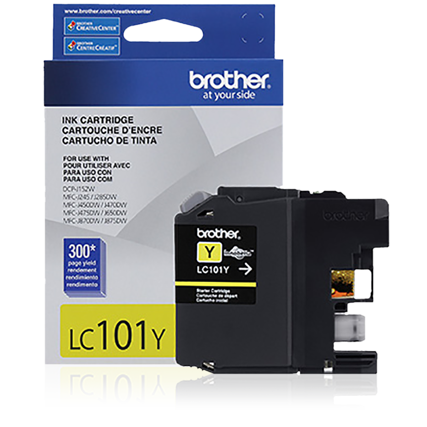 Photos - Ink & Toner Cartridge Brother Standard-yield Ink, Yellow, Yields approx 300 pages LC101Y 