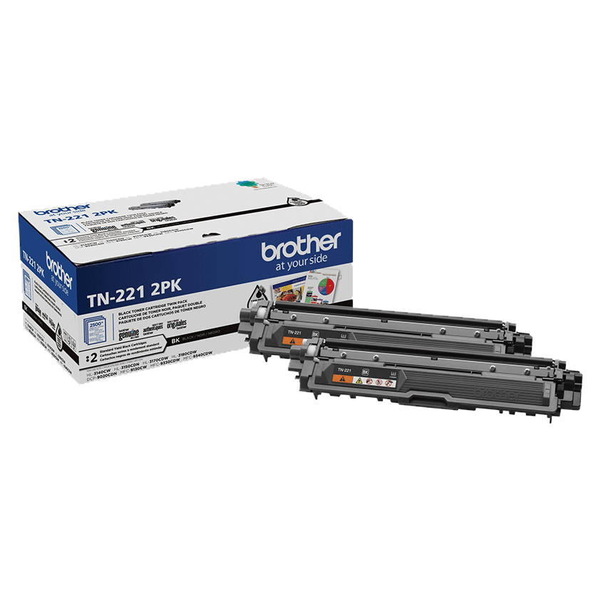 Photos - Ink & Toner Cartridge Brother Standard-Yield Toner, Black Twin Pack, Yields approx 2,500 pages/c 