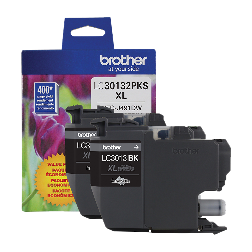 

Brother High-yield Ink, 2 Pack Black, Yields approx 400 pages/cartridge