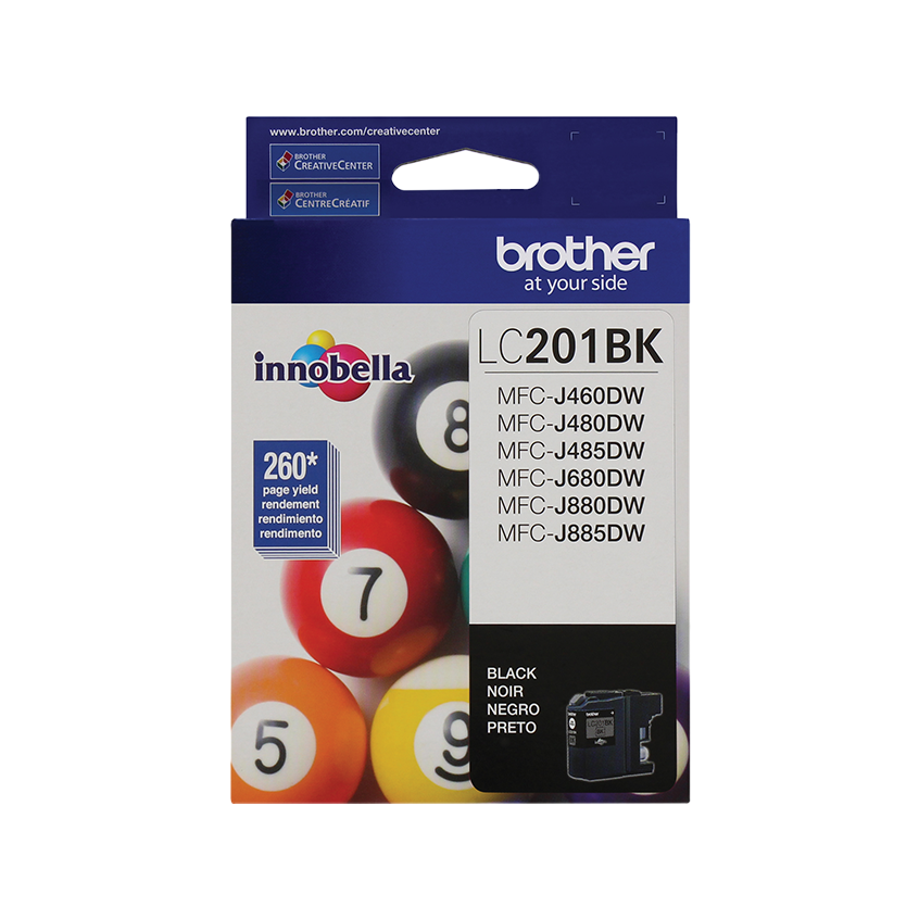 Brother LC201BK | Standard-Yield Black Ink Cartridge - Brother