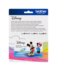  Brother ScanNCut Disney Pattern Collection 3 CADSNP03, Mickey  and Friends Appliques, Includes 33 Intricate Designs for Home Décor, Vinyl  Wall Art, Iron-on Transfers for Clothing, and More