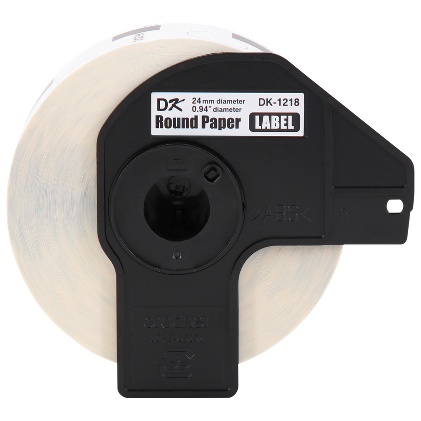 1 Blumax Compatible for Brother DK-11218 Round Die Cut Paper Label 24mm Diameter 