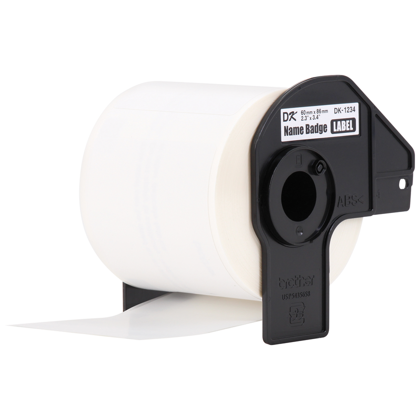 2.3 in x 3.4 in (60 mm x 86 mm) Adhesive Name Badge White Paper Labels (260  Labels)