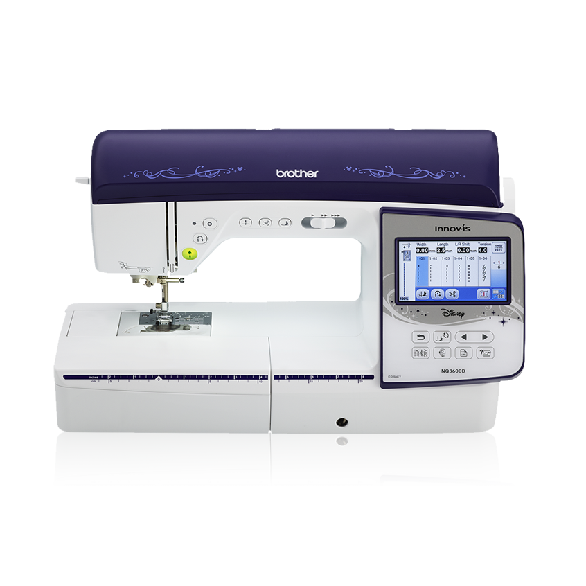 Brother Innov-is NQ3600D NQ 3600D / NQ3600 6 x 10 Disney Embroidery & Sewing Machine with Grand Slam Bundle Includes 64 Embroidery Threads 50,000 Designs and More 