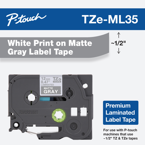 5x Label Tape 12mm für BROTHER P-Touch D400,D400VP 