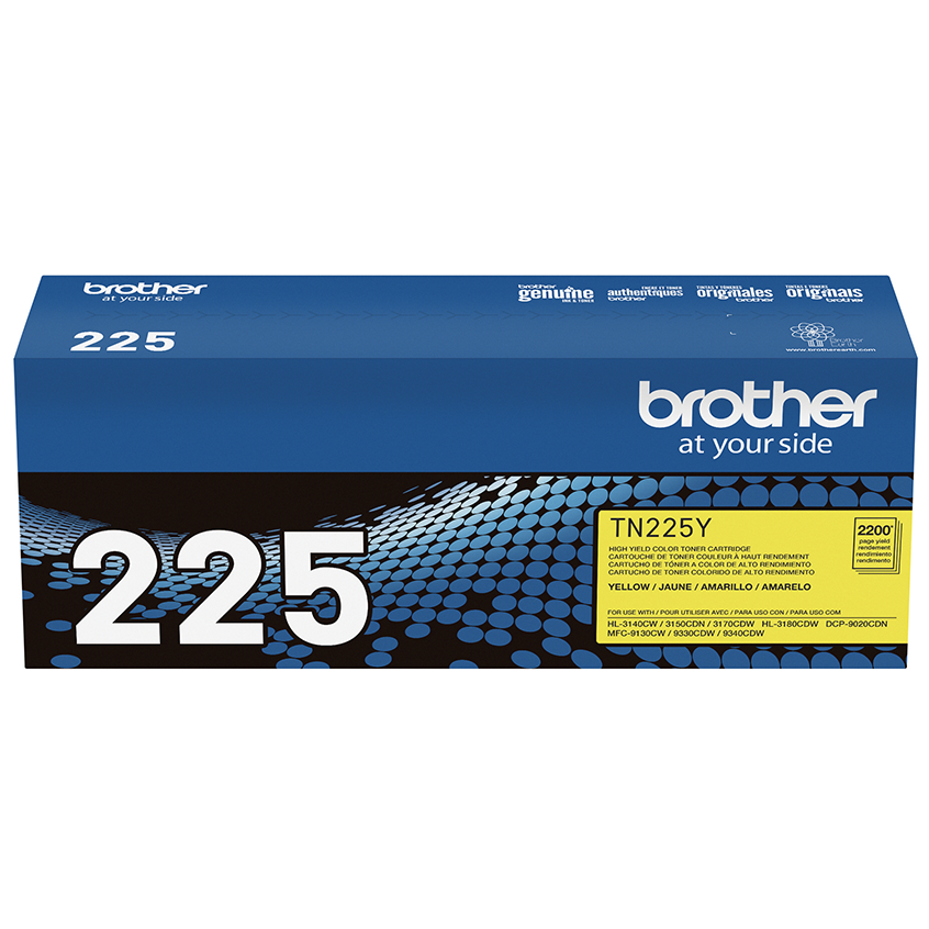 Toner compatible Brother TN225Y Jaune main image 1