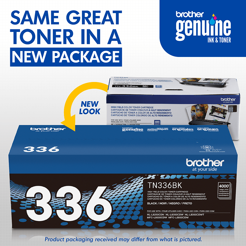 Brother TN336BK | High-Yield Black Toner Cartridge - Brother
