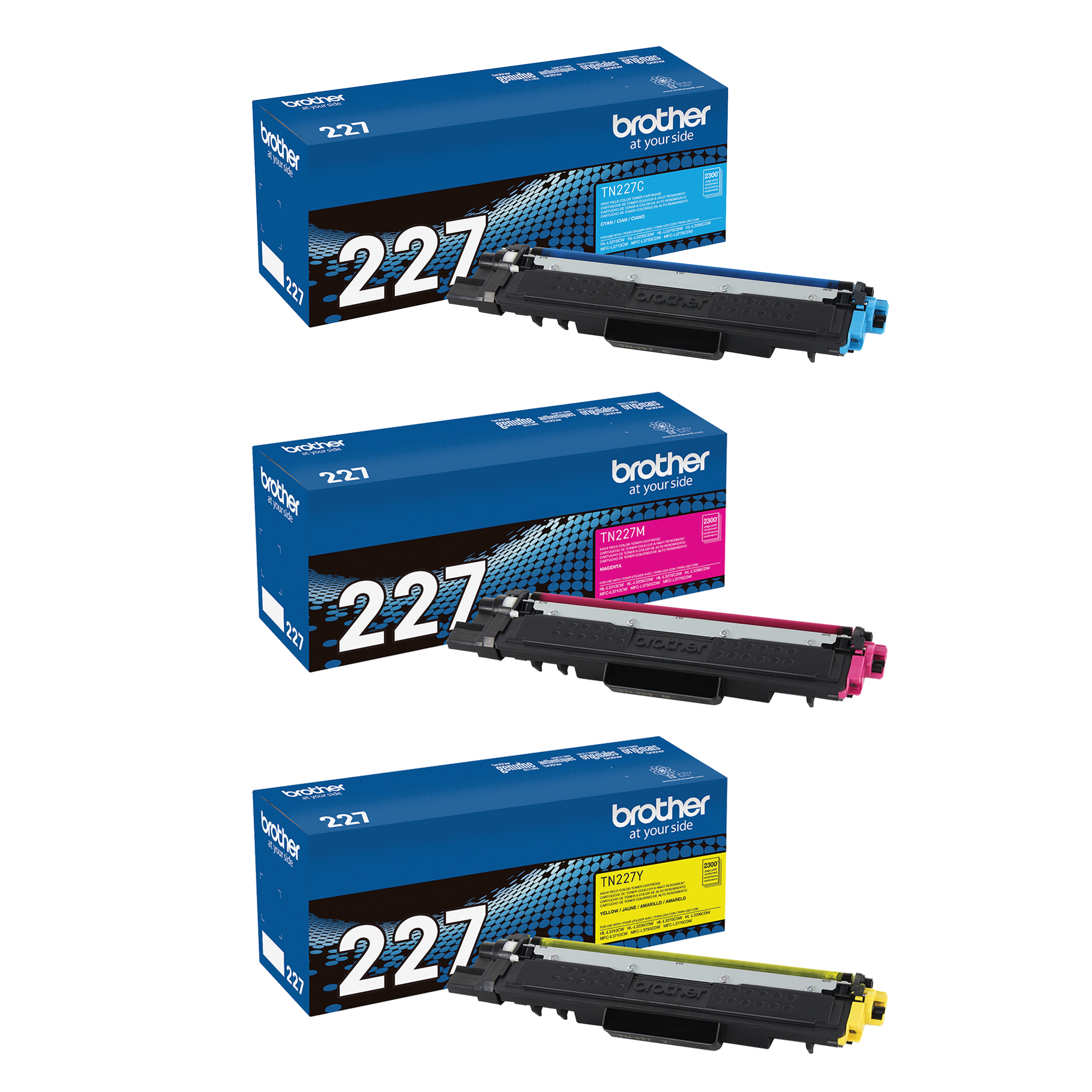 

Brother High-yield TN227 Color Toner Bundle