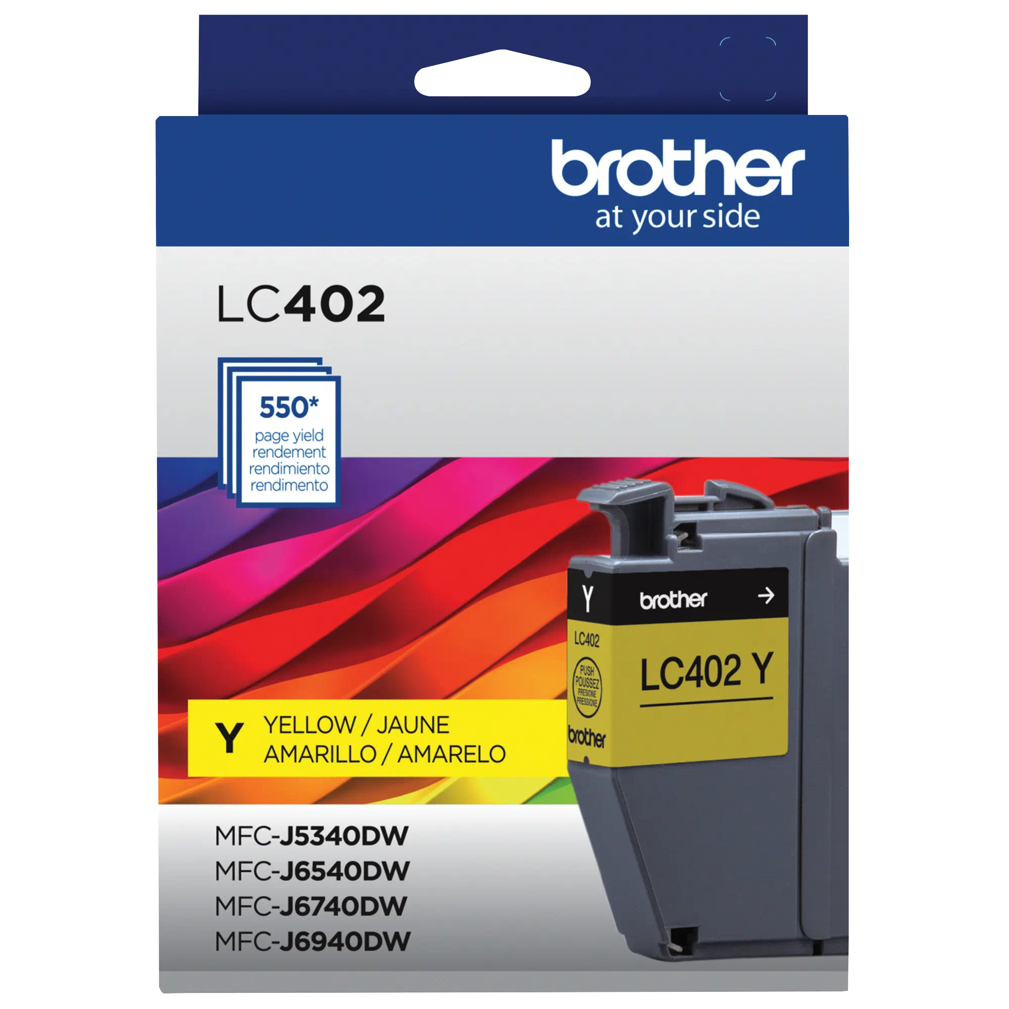 Photos - Ink & Toner Cartridge Brother Standard-yield Ink, Yellow, Yields approx 550 pages LC402YS 