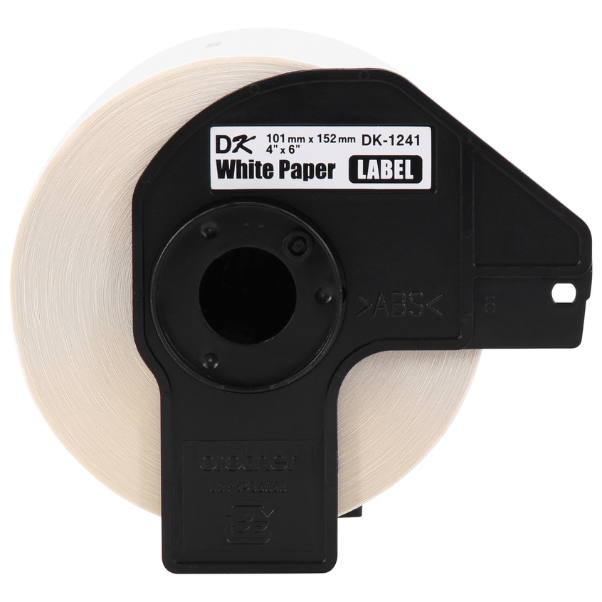 200 Labels Per Roll BPA Free 5 Rolls 102 mm x 152 mm EZlabel Brother Compatible DK1241 Large Shipping Die-Cut Labels 4 in x 6 in 