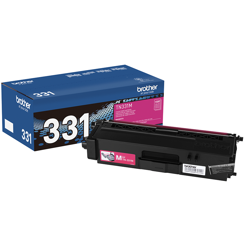 

Brother Standard-yield Toner, Magenta, Yields approx 1,500 pages