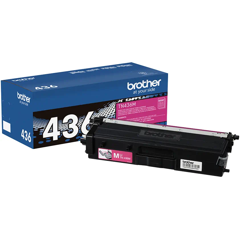 

Brother Super High-yield Toner, Magenta, Yields approx 6,500 pages