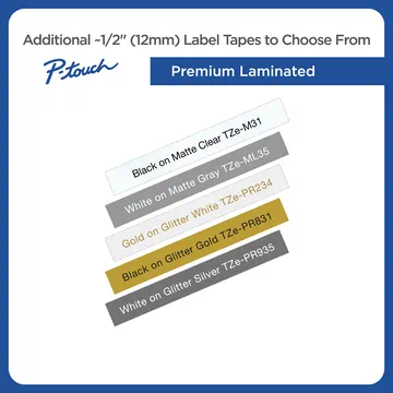 Details about   5-LBTZ231 Black on White Label Tape for Brother P-Touch PT-2300,2310 1/2" ID4-50 