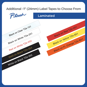 24mm x 26.2 Standard Laminated TZ251 Tape Compatible with Brother P-Touch Label Maker Model PT-D600 PT-D600VP PT-P700 PT-2430PC PT-2730 MarkDomain Replace TZ-251 TZe-251 3 Pack Black on White 0.94 