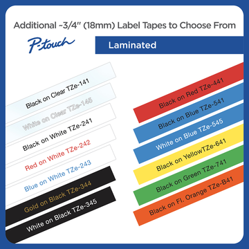4PK Compatible with Brother TZ-B41 TZB41 Black On Orange Label Tape PT-1760 18mm 