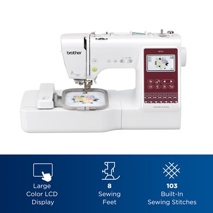 SINGER Stitch Sew Quick Handheld Sewing Machine - White/Red, 1 ct