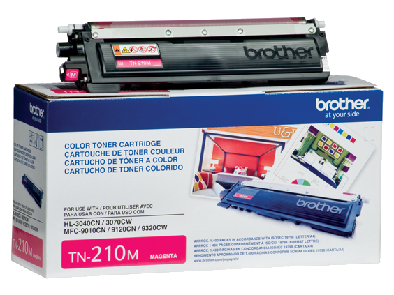 

Brother Standard-yield Toner, Magenta, Yields approx 1,400 pages