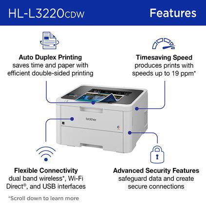 Brother HL-L3220CWE - Imprimante laser - Garantie 3 ans LDLC
