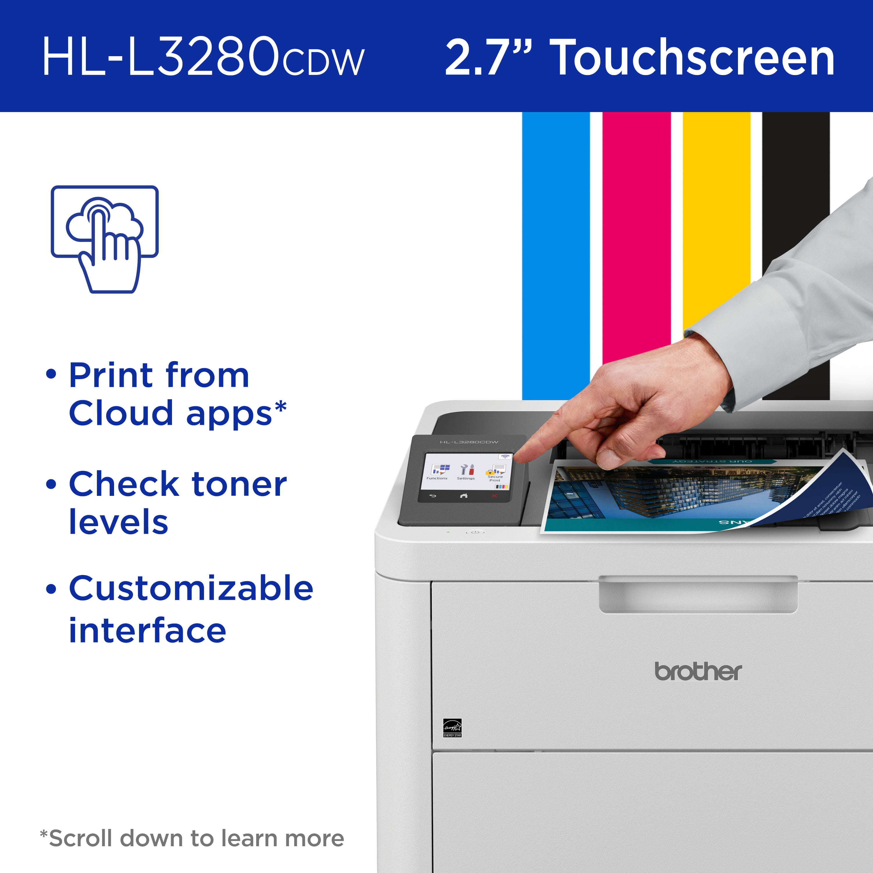 RHL-L3280CDW | PrintersAIOs | PrintersAIOsFaxMachines | By Brother
