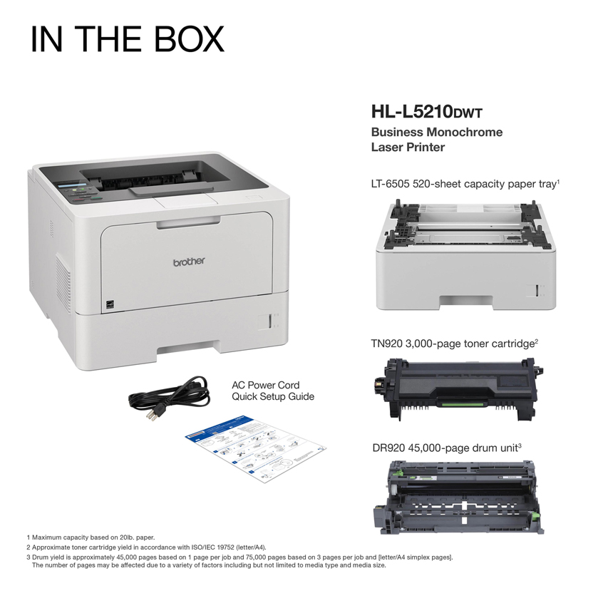 HL-L5210DWT | PrintersAIOs | PrintersAIOsFaxMachines | By Brother