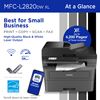 Brother MFC-L2820DW XL Monochrome All-in-One Laser Printer At a Glance: Best for Small Business, Print/Copy/Scan/Fax, High-Quality Black & White Laser Output. Up To 4,200 Pages of Toner Included. Wireless connectivity (Wi-Fi), Prints up to 34 pages per minute, Brother Mobile Connect app, EPEAT Silver rated and ENERGY STAR compliant. Scroll down to learn more.